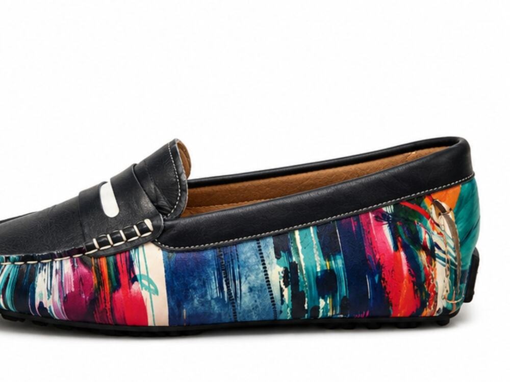 Robert Graham Jardin RG5363S Multicolor Leather Driving Loafers SIZE 11 NWOB